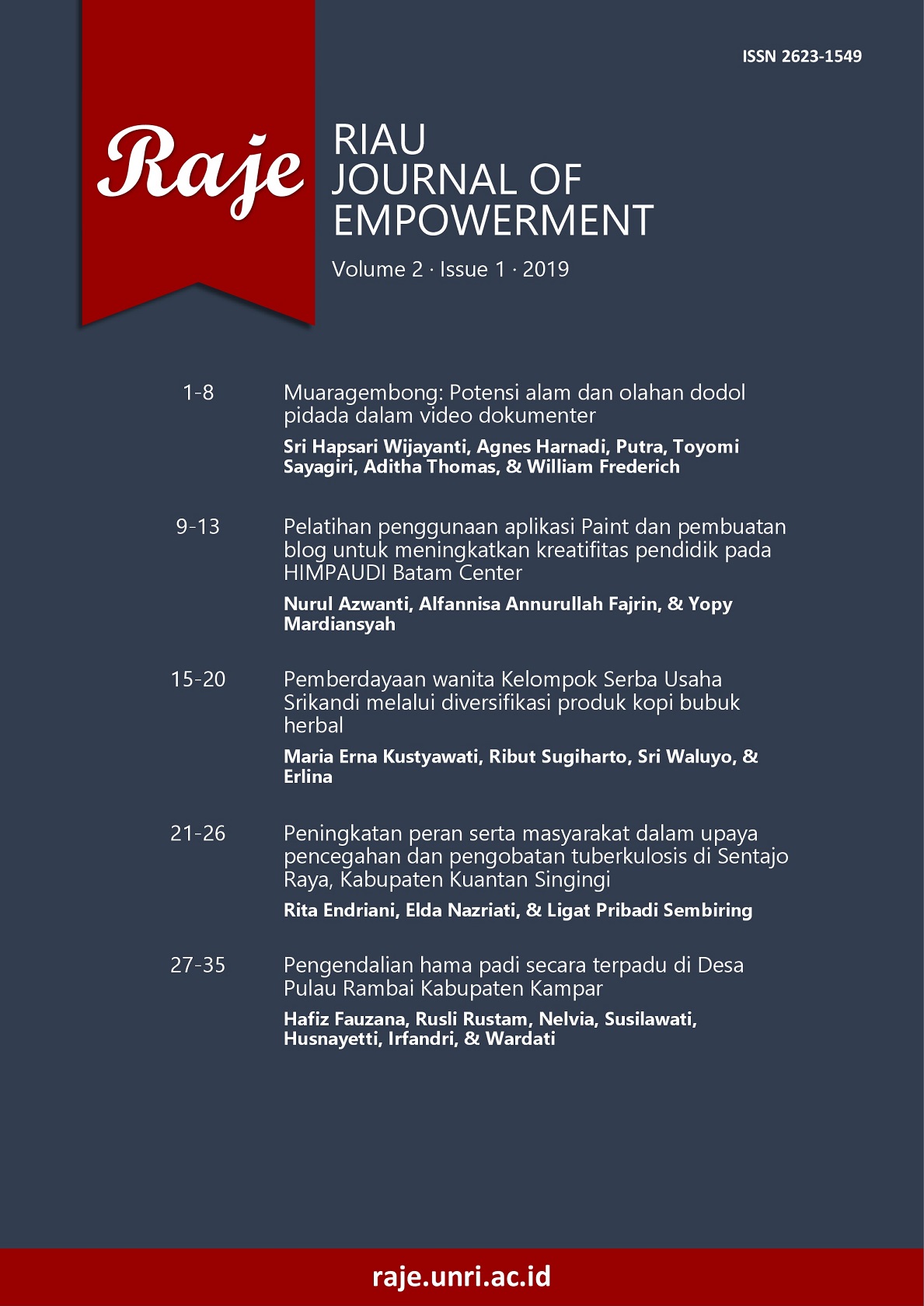 Riau Journal of Empowerment